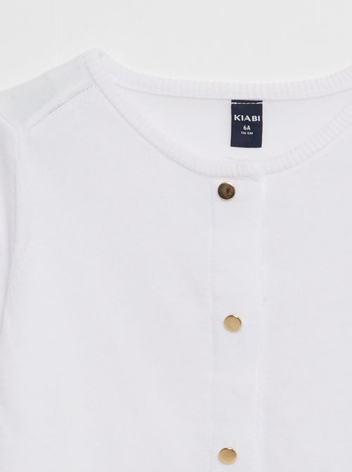 Gilet uni à pressions aimantées - collection facile à enfiler - Kiabi