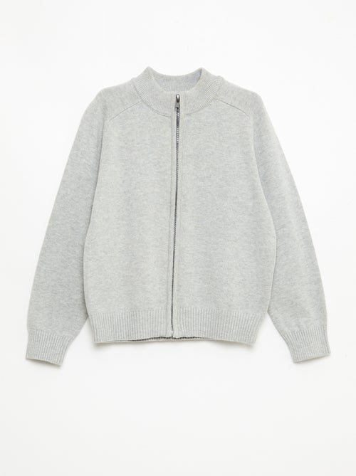 Gilet zippé à col montant - Kiabi