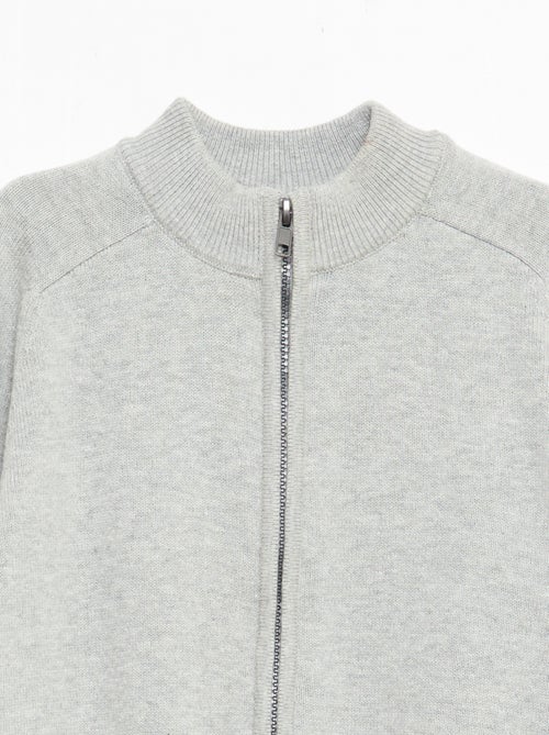 Gilet zippé à col montant - Kiabi