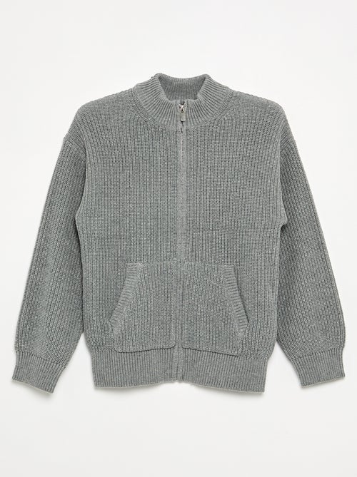 Gilet zippé à col montant - Kiabi