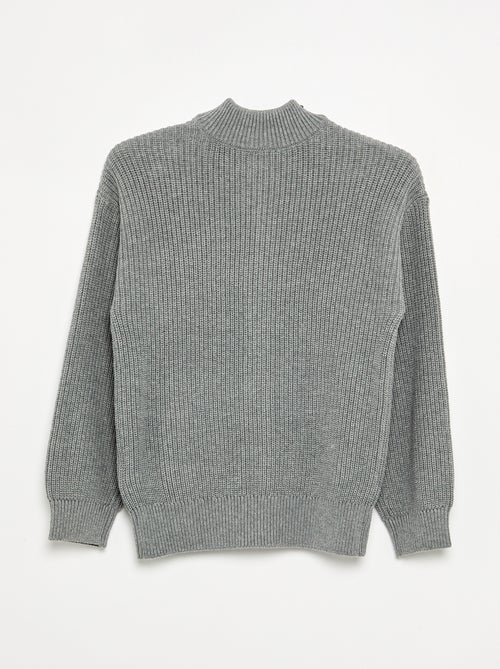 Gilet zippé à col montant - Kiabi