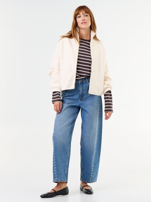 Gilet zippé col montant - Kiabi