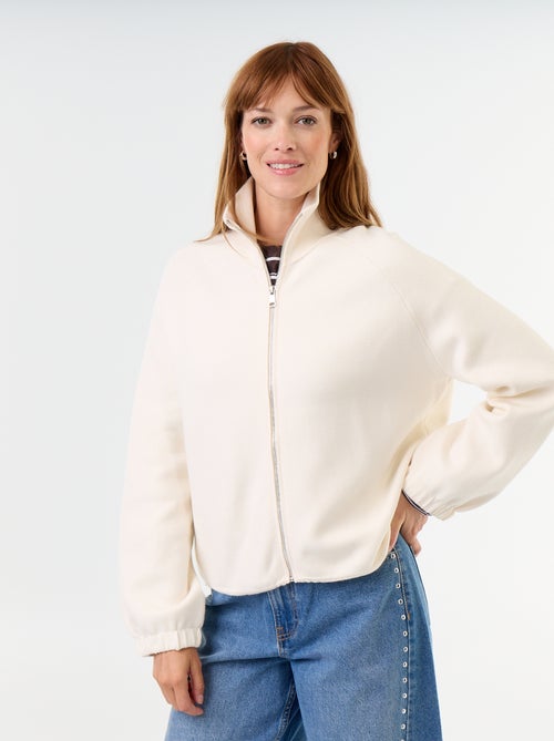 Gilet zippé col montant - Kiabi