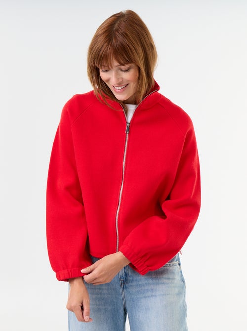 Gilet zippé col montant - Kiabi
