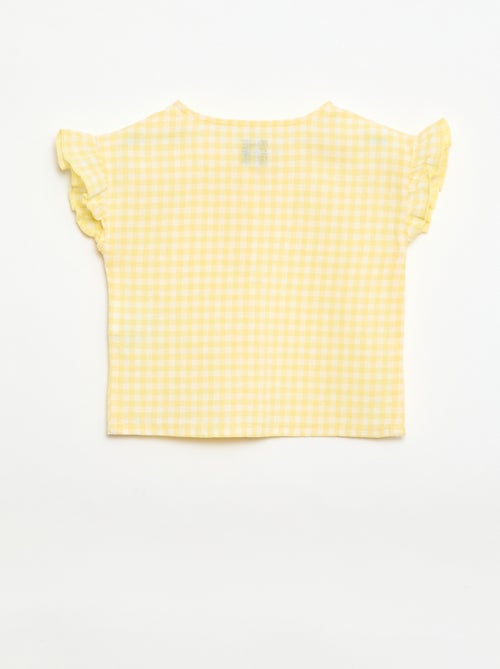 Gingham Print Blouse - Kiabi