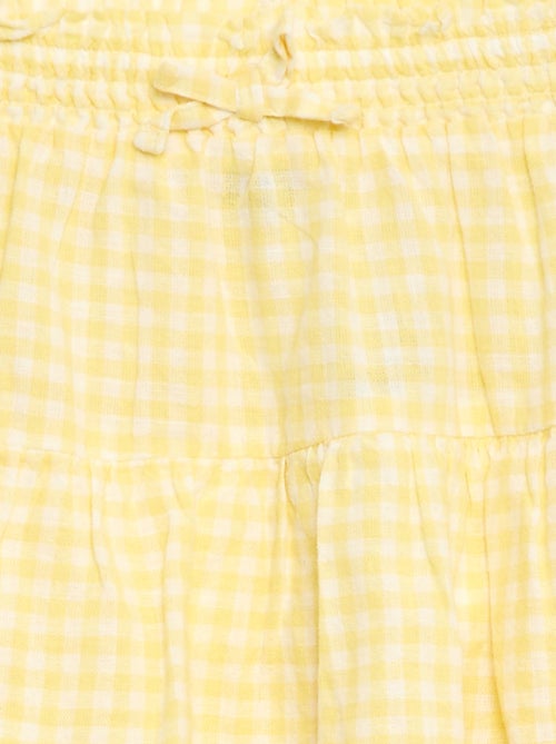 Gingham Ruffle Skirt - Kiabi