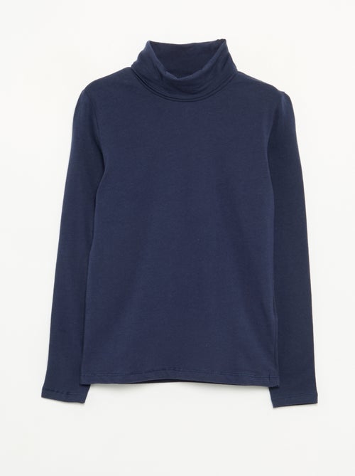 Girls' Plain Turtleneck Top - Kiabi
