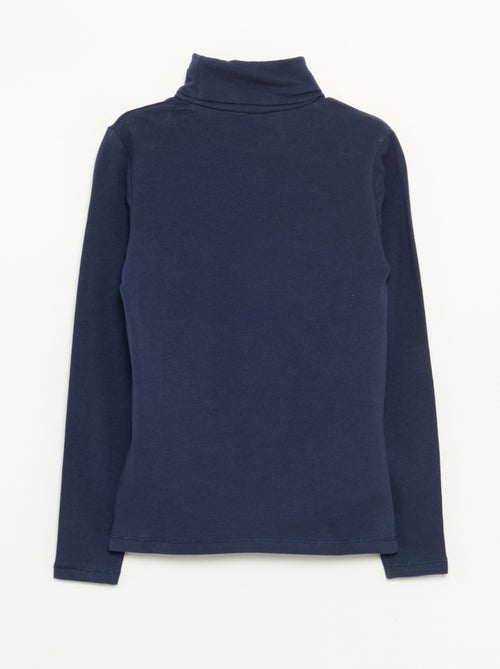 Girls' Plain Turtleneck Top - Kiabi