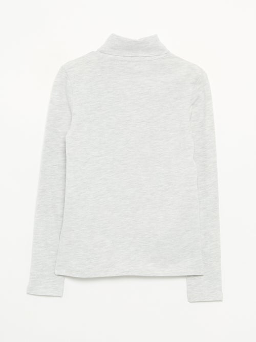 Girls' Plain Turtleneck Top - Kiabi
