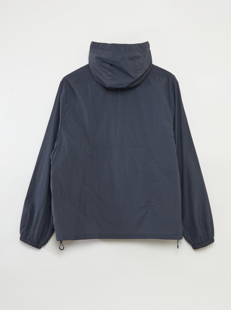 Giubbotto antipioggia con cappuccio - collezione facile da indossare BLU - Kiabi