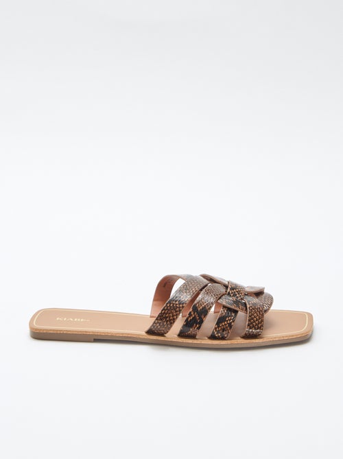 Gold Strap Sandals - Kiabi