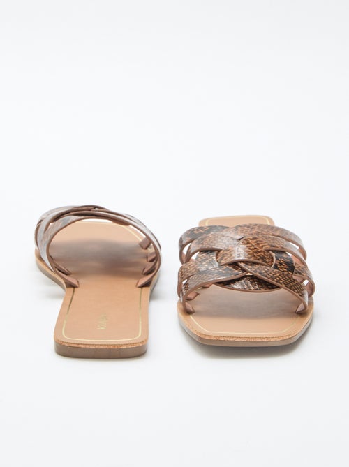 Gold Strap Sandals - Kiabi