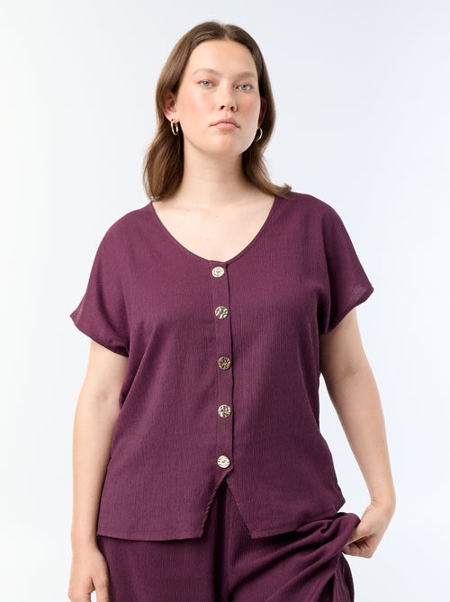 Golden Button Top - Kiabi Golden Button Top - Kiabi