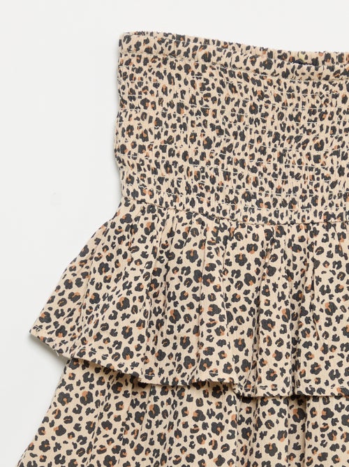 Gonna a balze con stampa leopardata - Kiabi Gonna a balze con stampa leopardata - Kiabi