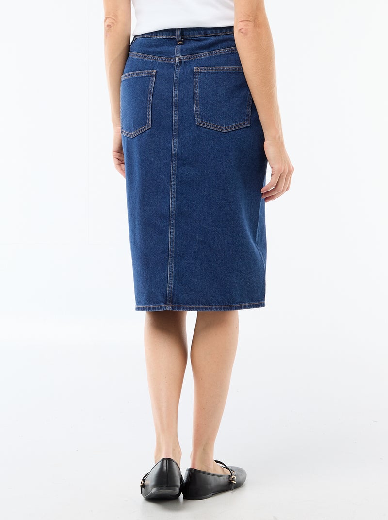 Gonna in denim a 5 tasche Blu - Kiabi