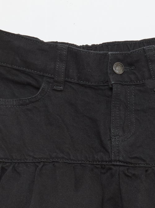 Gonna in denim con volant - Kiabi