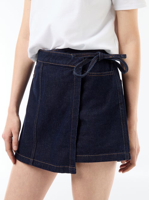 Gonna pantaloncino in denim - Kiabi