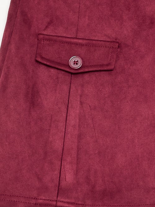 Gonna-pantaloncino in finta pelle scamosciata - Kiabi Gonna-pantaloncino in finta pelle scamosciata - Kiabi