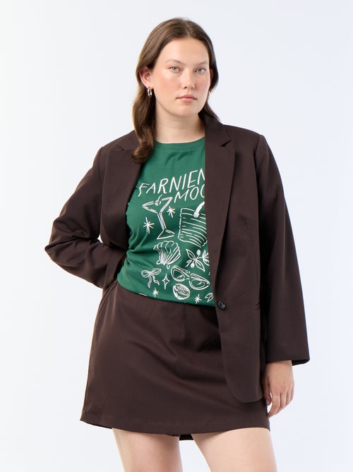 Gonna pantaloncino in maglia spessa - Kiabi