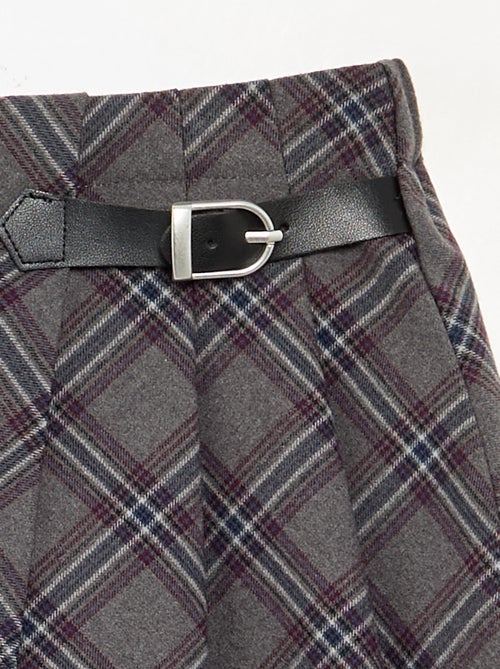 Gonna pantalone a quadri - Kiabi
