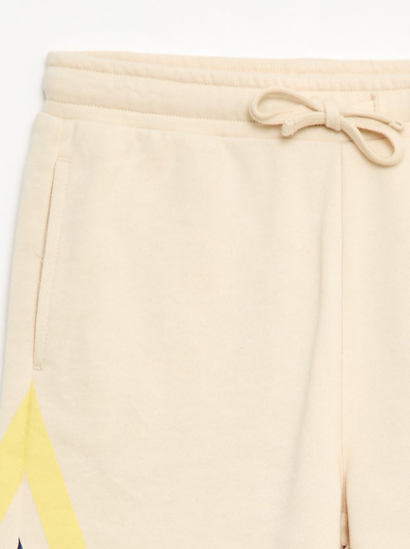 Grafisch bedruckte Shorts Weiß - Kiabi