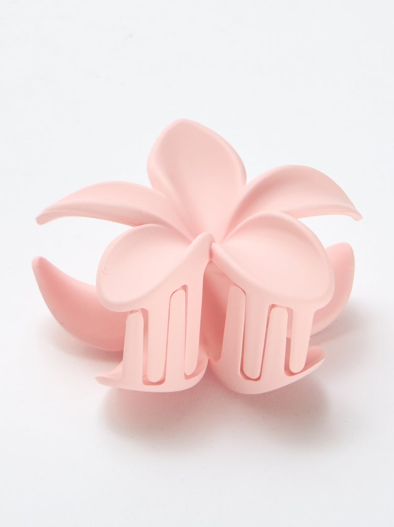 Grande pince crabe forme fleur Rose - Kiabi