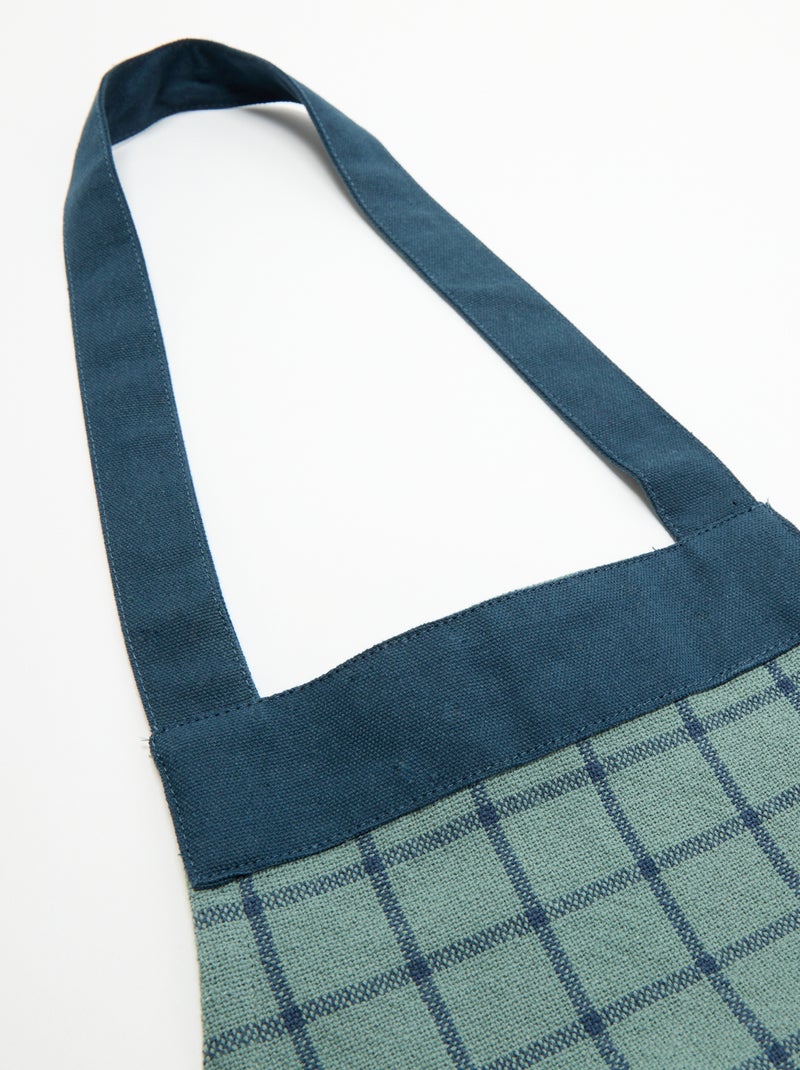 Grembiule da cucina a quadri - KIABI Home Blu - Kiabi