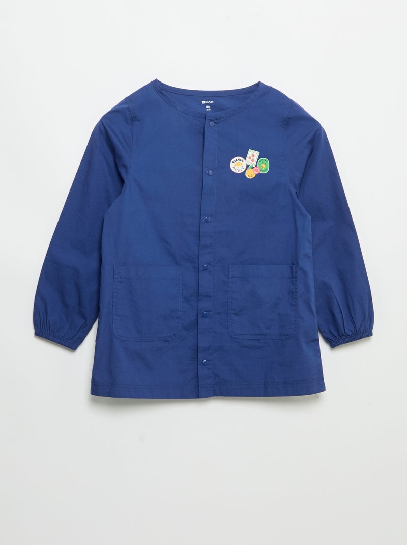 Grembiule scolastico a maniche lunghe Blu - Kiabi