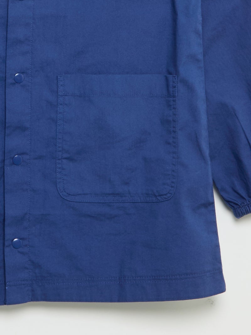 Grembiule scolastico a maniche lunghe Blu - Kiabi