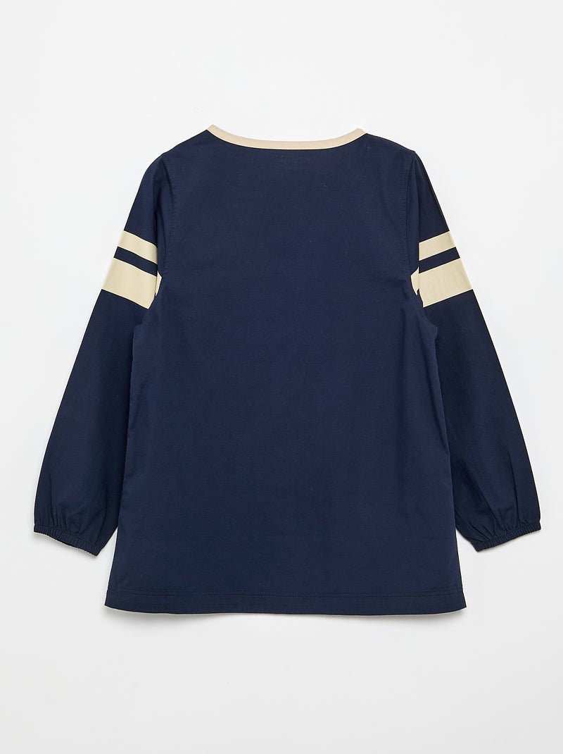Grembiule scolastico a maniche lunghe Blu - Kiabi