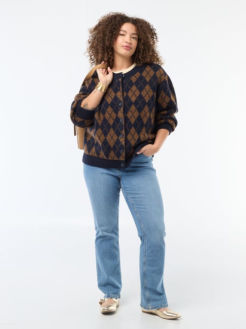Grobgemaschte Strickjacke - Kiabi