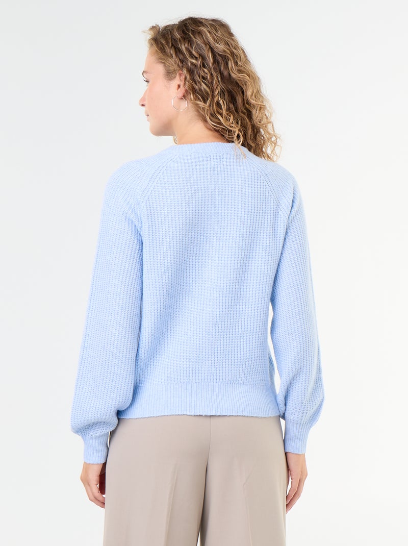Grobstick-Cardigan Bleu - Kiabi