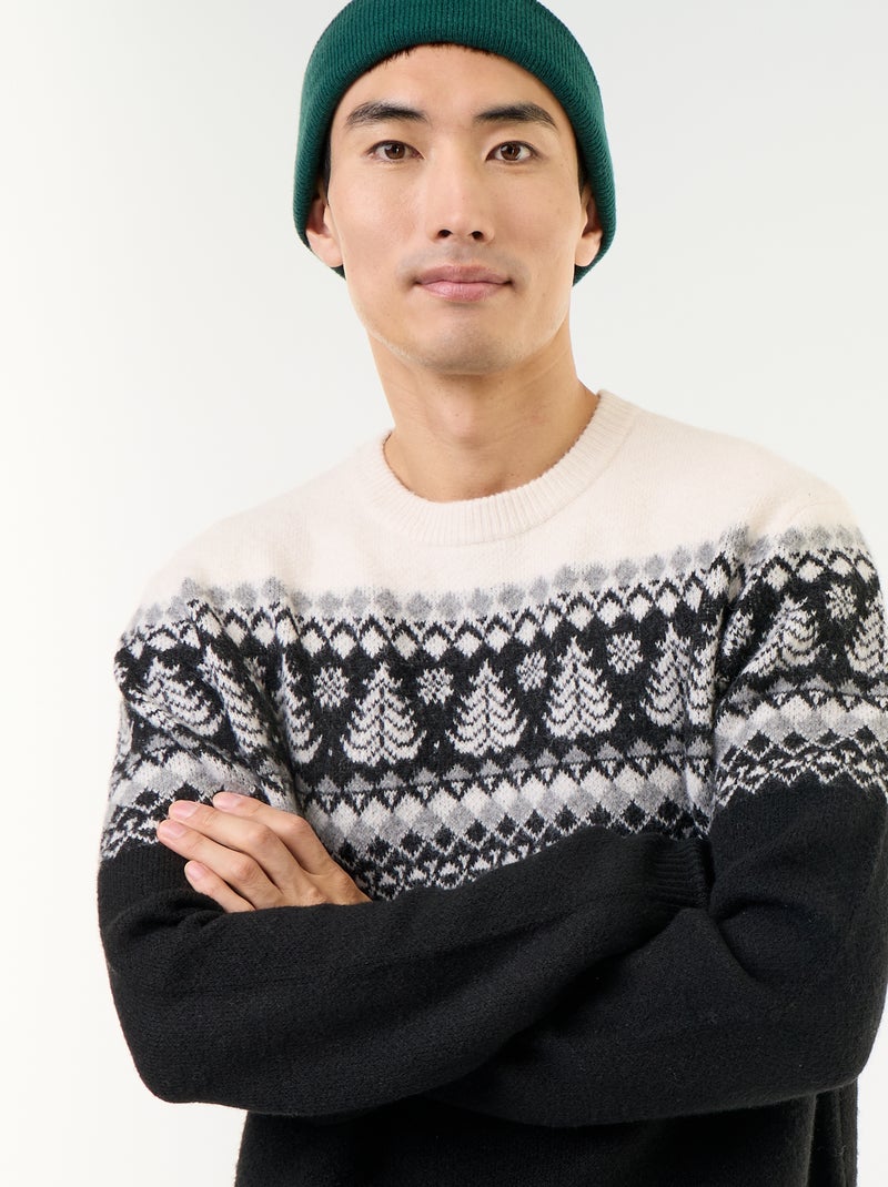 Grobstrick-Pullover Grau - Kiabi