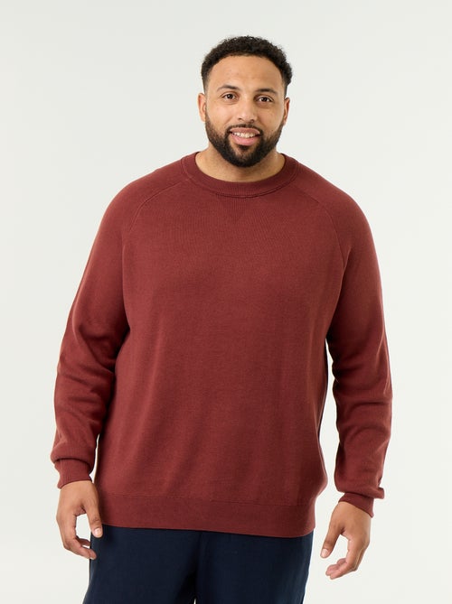 Grobstrick-Pullover mit Rundhalsausschnitt - Kiabi