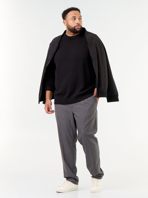 Grobstrick-Pullover mit Rundhalsausschnitt - Kiabi