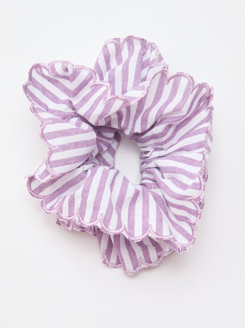 Gros chouchou carreaux vichy Violet - Kiabi