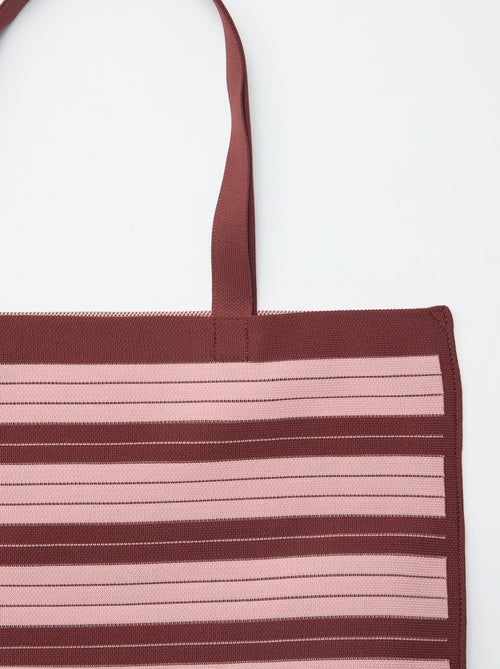 Grosse gestreifte Cabas-Tasche - Kiabi