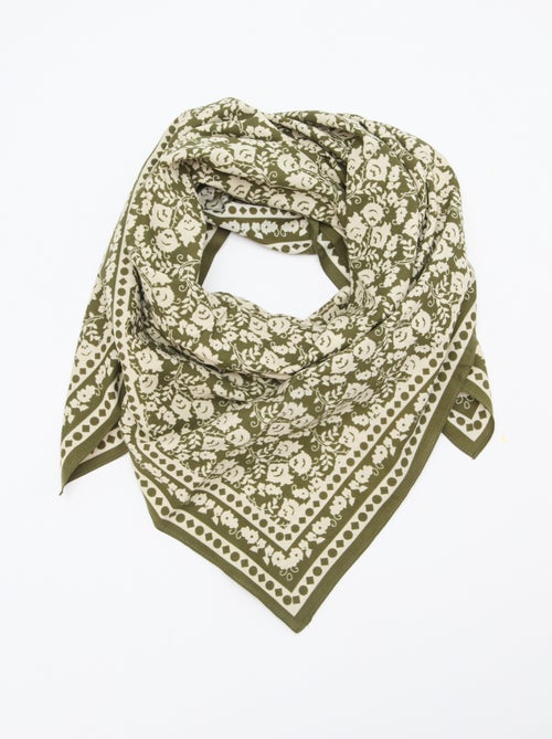 Grosses quadratisches Foulard - 100 x 100 cm - Kiabi Grosses quadratisches Foulard - 100 x 100 cm - Kiabi