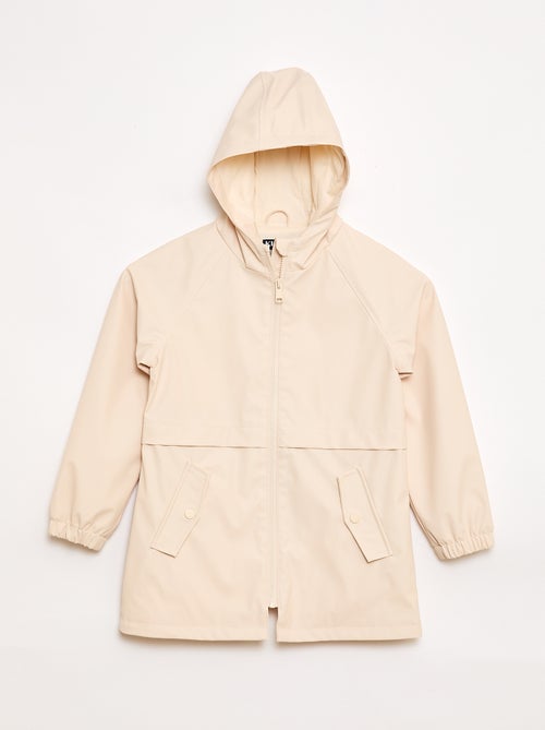 Gummierter Kapuzenparka - Kiabi
