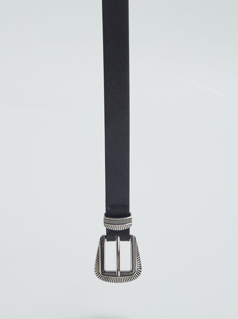 Gürtel im Western-Stil Schwarz - Kiabi
