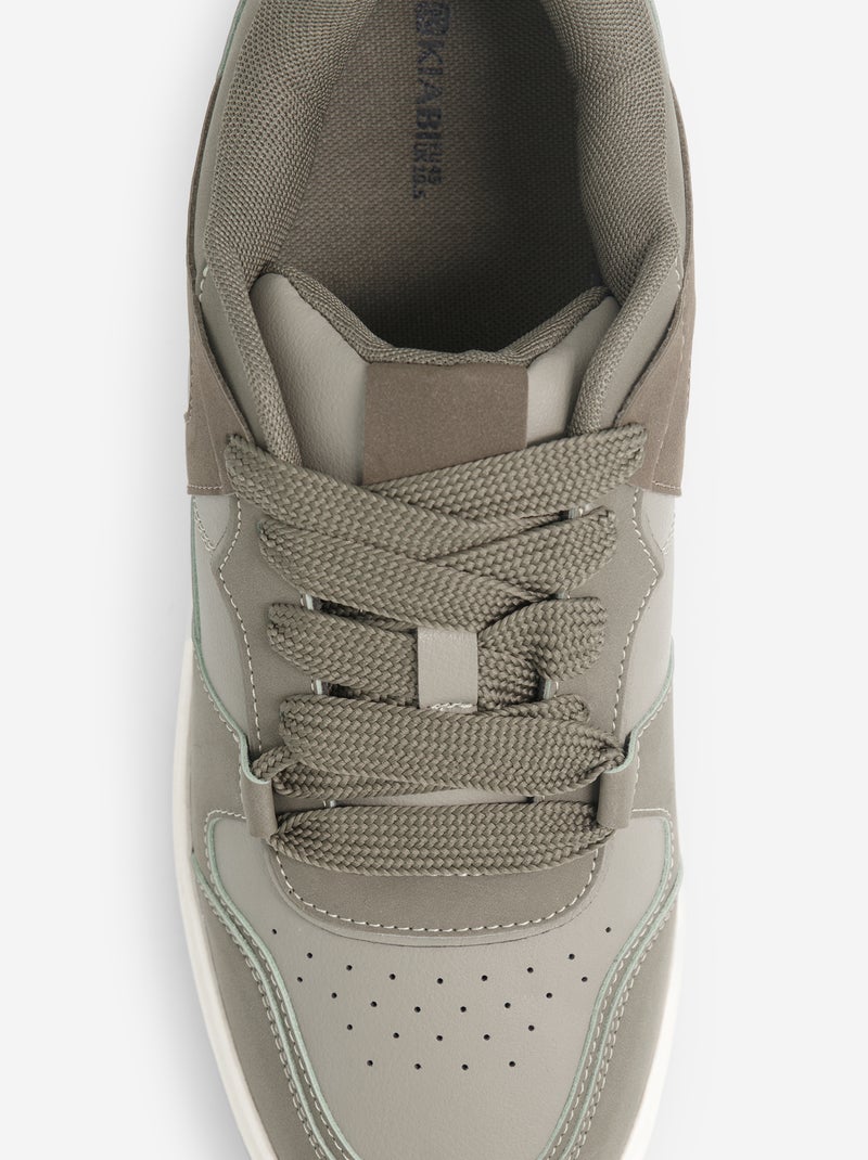Halbschuhe aus Kunstleder Khaki - Kiabi