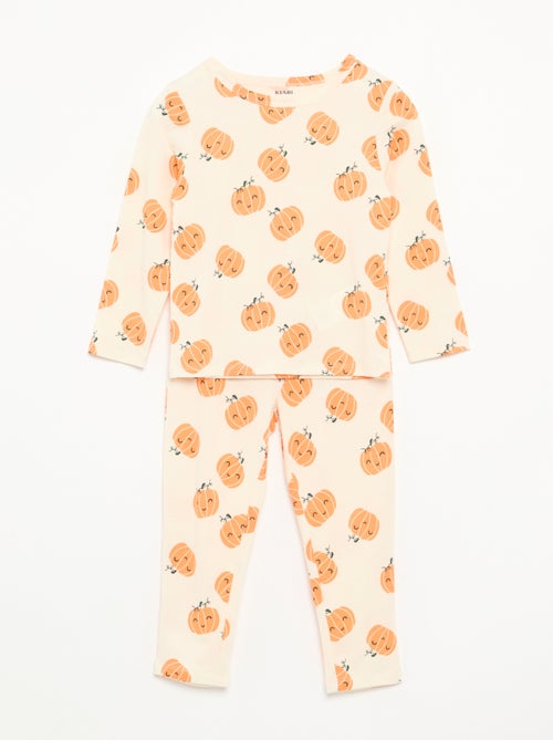 Halloween 2-piece pajamas - Long-sleeved T-shirt + pants - Kiabi