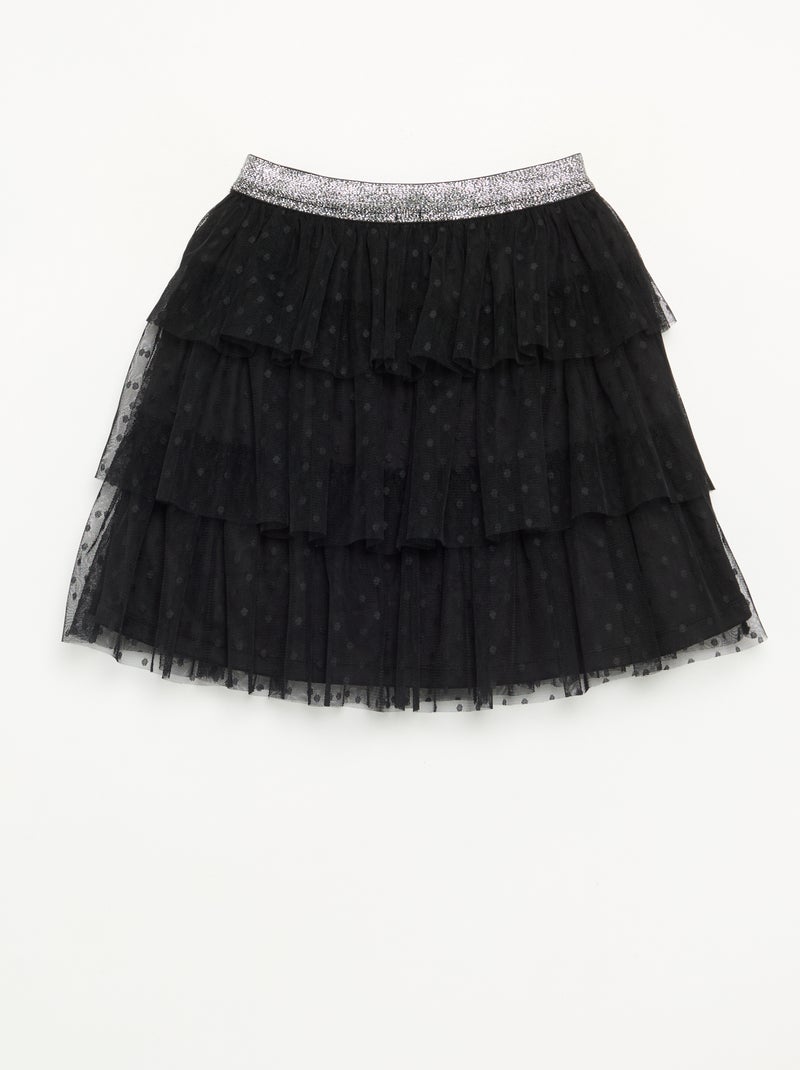 Halloween Ruffled Tulle Skirt Black - Kiabi