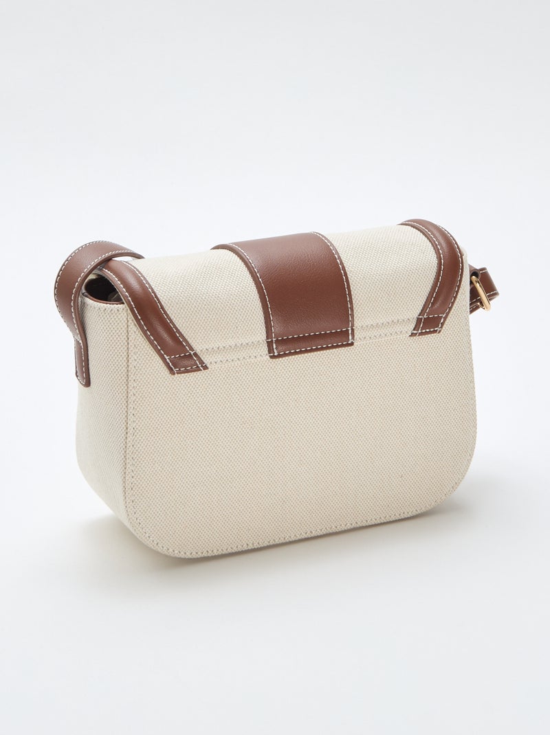 Handbag with Shoulder Strap Beige - Kiabi