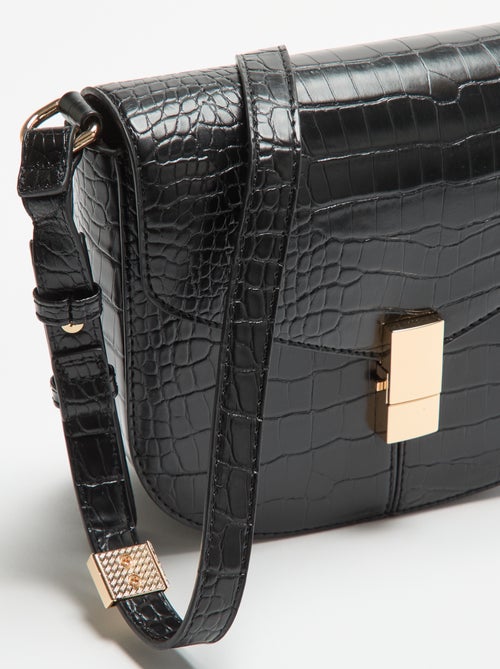 Handtasche in Kroko-Optik aus Kunstleder - Kiabi Handtasche in Kroko-Optik aus Kunstleder - Kiabi