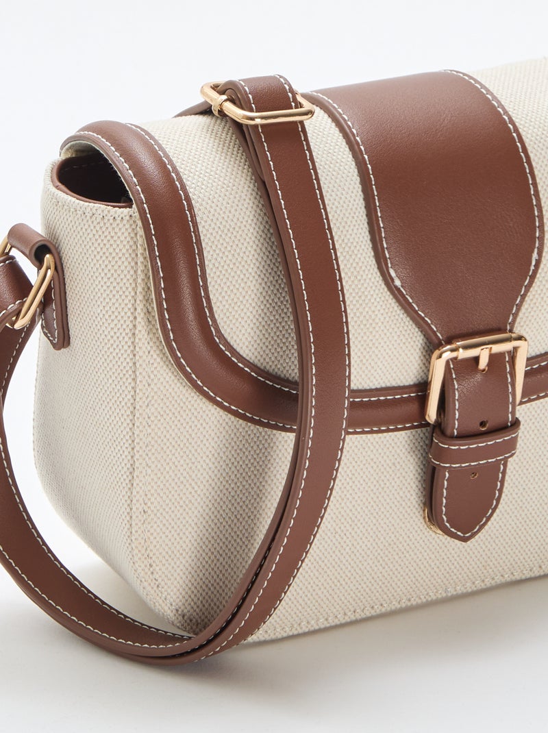 Handtasche mit Schulterriemen Beige - Kiabi