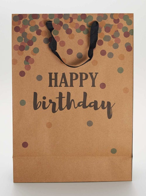 "Happy Birthday" Gift Bag - Kiabi