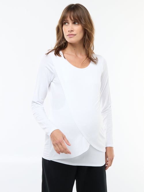 Heathered Nursing T-shirt - Kiabi