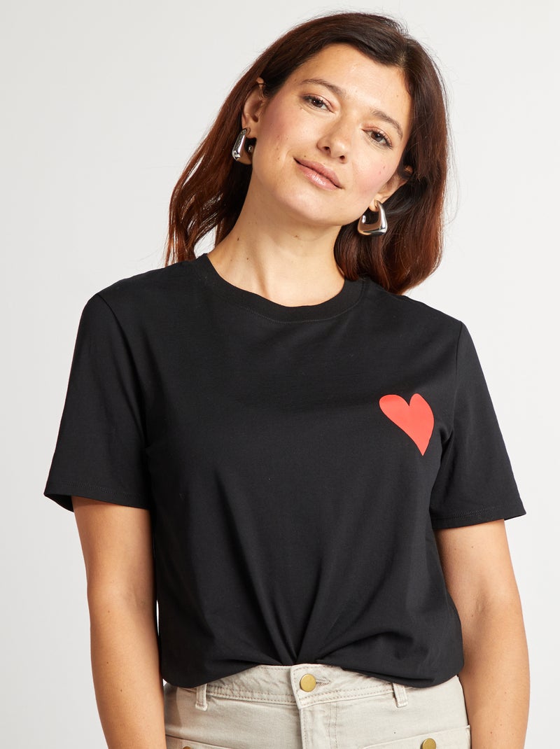 Hen Party Message T-shirt BLACK - Kiabi