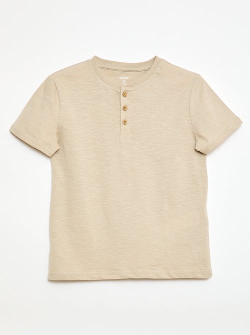 Henley Collar T-shirt - Kiabi
